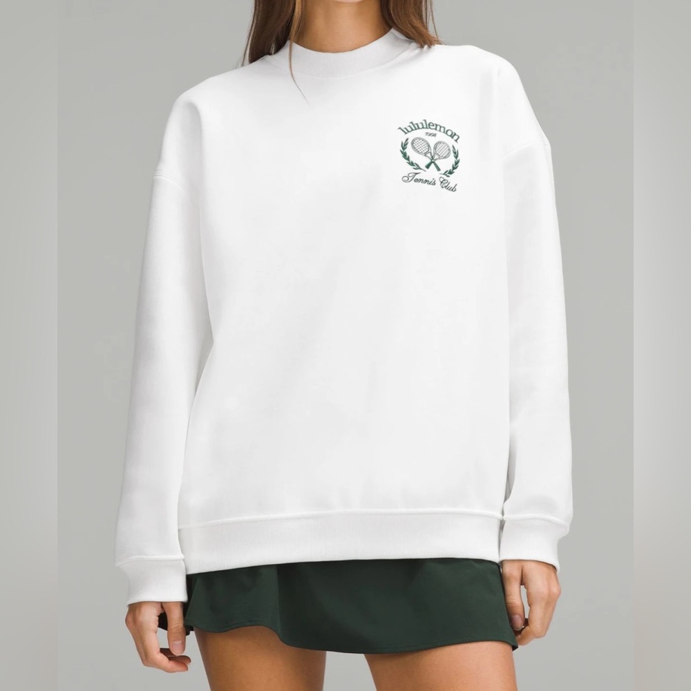 Lululemon Heavyweight Fleece Pullover *Tennis Club EUC Size Small - Picture 3 of 9